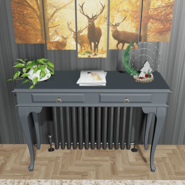 Roys Ahşap 100 Cm Antrasit Gri Çekmeceli Petek Üstü Yüksek Dresuar