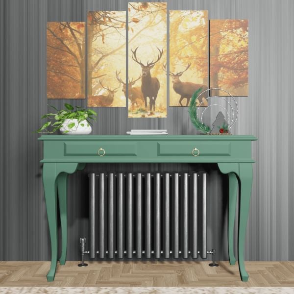 Roys Ahşap 100 Cm Yeşil Çekmeceli Petek Üstü Yüksek Dresuar