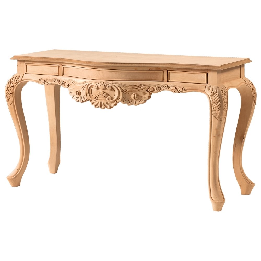 Roys Ahşap 3130 Masif Ham Yaprak Oymalı Dresuar