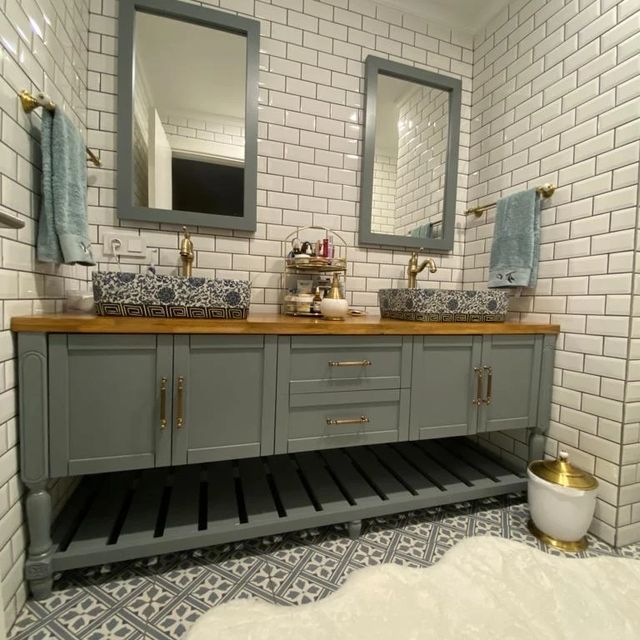 Roys Ahşap 150 Özel İmalat Modern Banyo Ünitesi