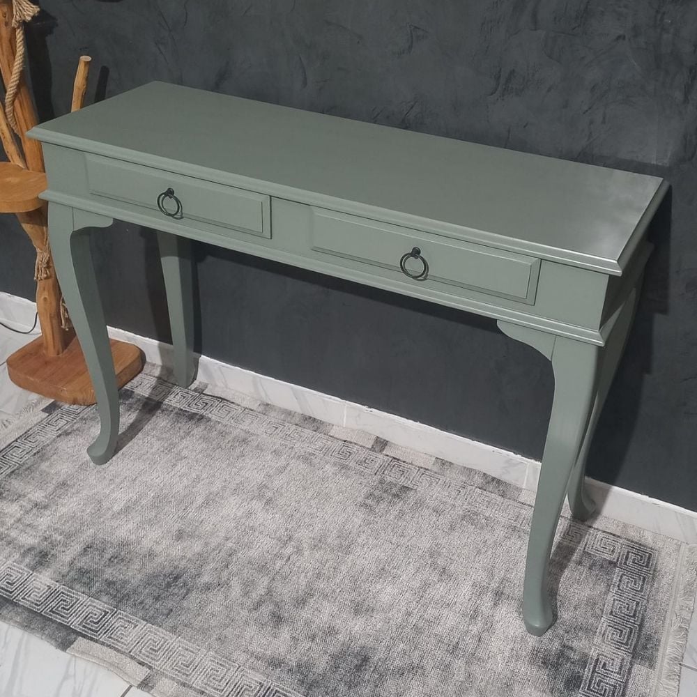 Roys Ahsap 7033 Cement Grey 100 Cm Çekmeceli Ahşap Dresuar