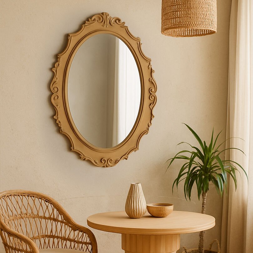 Roys Ahşap 267  Lale Oval Ayna