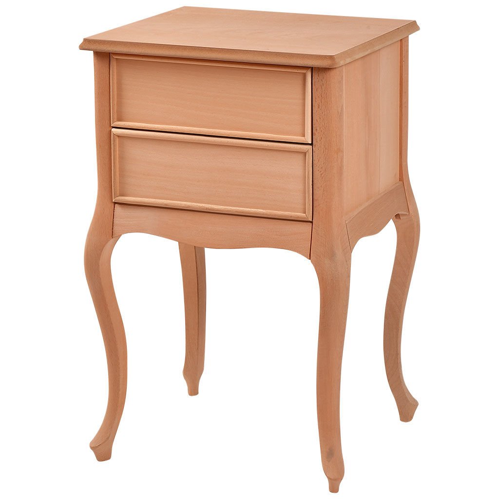 Roys Ahşap 3538 Masif Ham Lükens Çift Çekmeceli Telefonluk