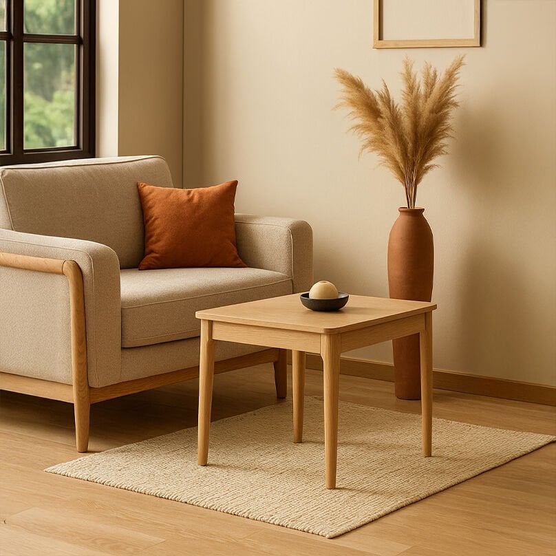 Roys Ahşap 280 Soft Kayın Yan Sehpa