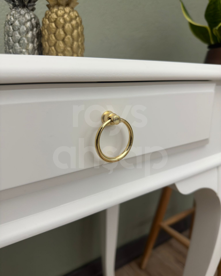 Roys Ahşap 100 Cm Çekmeceli Beyaz Lake Dresuar(Kopya) 30*75*90 osman beye özel