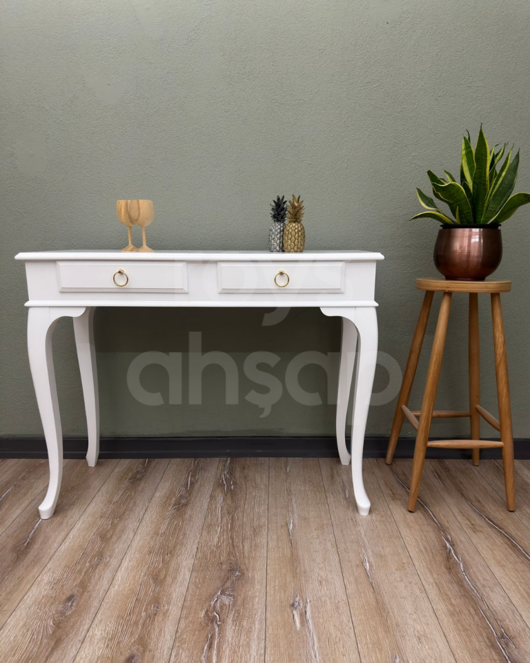 Roys Ahşap 100 Cm Çekmeceli Beyaz Lake Dresuar(Kopya) 30*75*90 osman beye özel