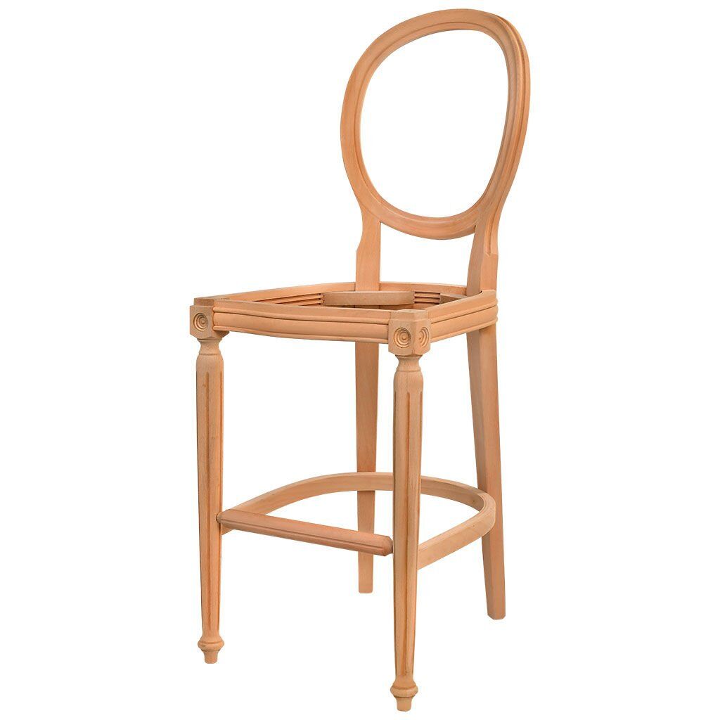 Roys Ahşap 5678 Masif Ham Tornalı Bar Sandalye(sezer beye özel 2 adet )