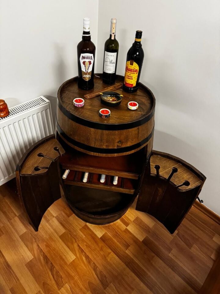 Roys Ahşap özel tasarım Kapaklı fıçı Model1x