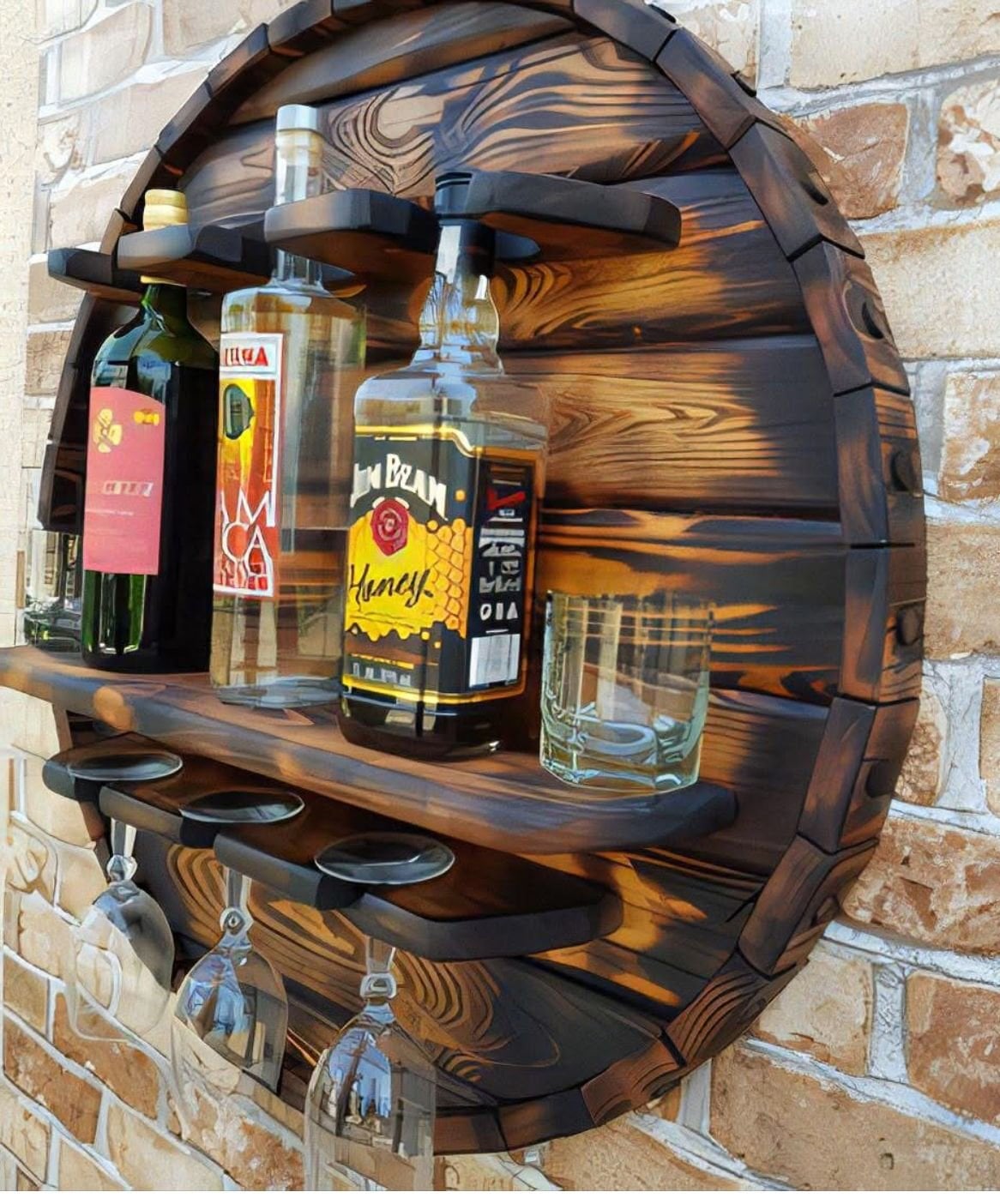 Roys ahşap bardaklık x1