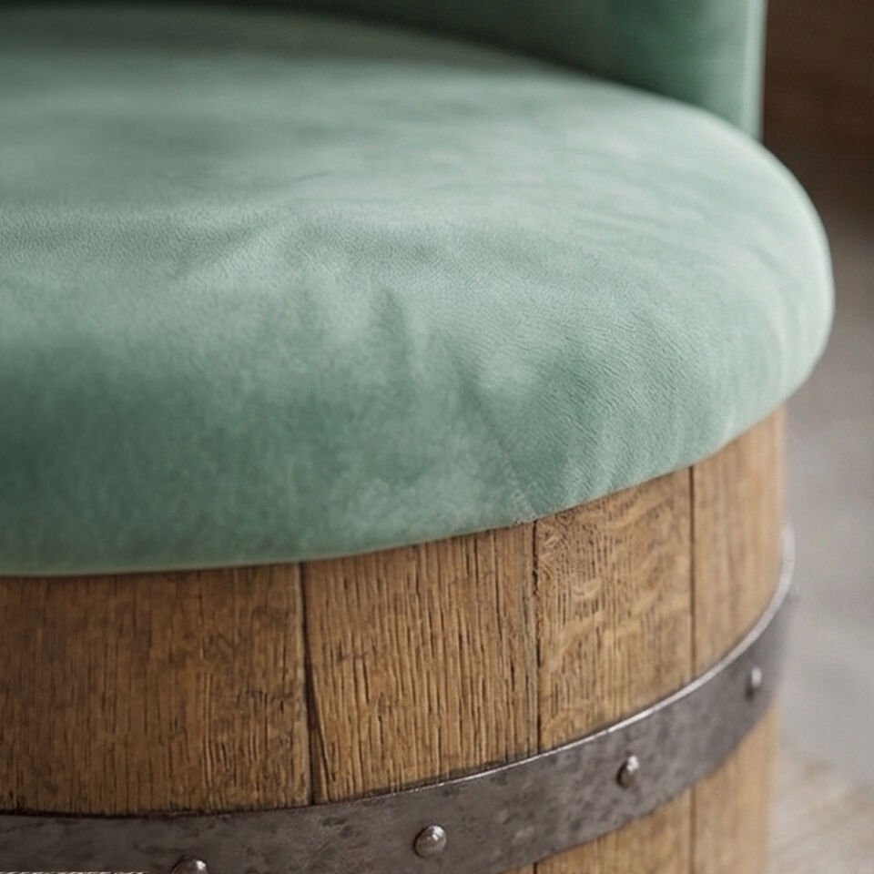 Roys Ahşap Fıçı Masa Takımı