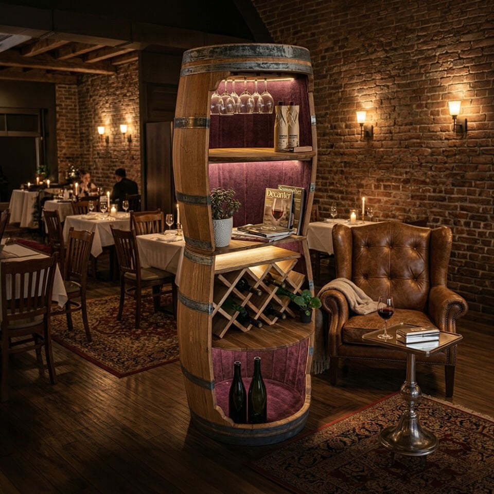 Dekoratif Teksas Şaraplık Fıçı