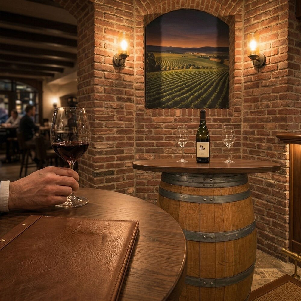 Dekoratif Fıçı Masa Klasik