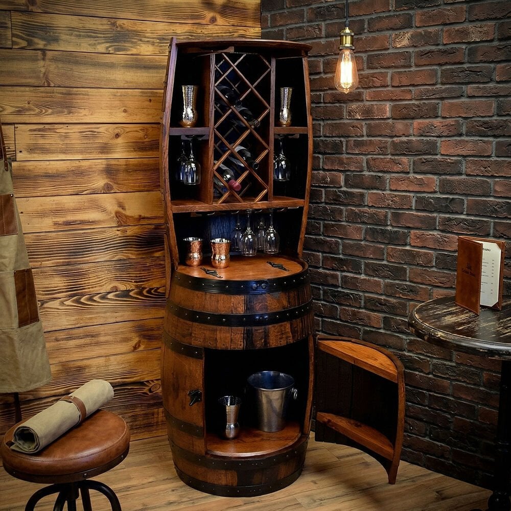 Dekoratif Florida Şaraplık Fıçı