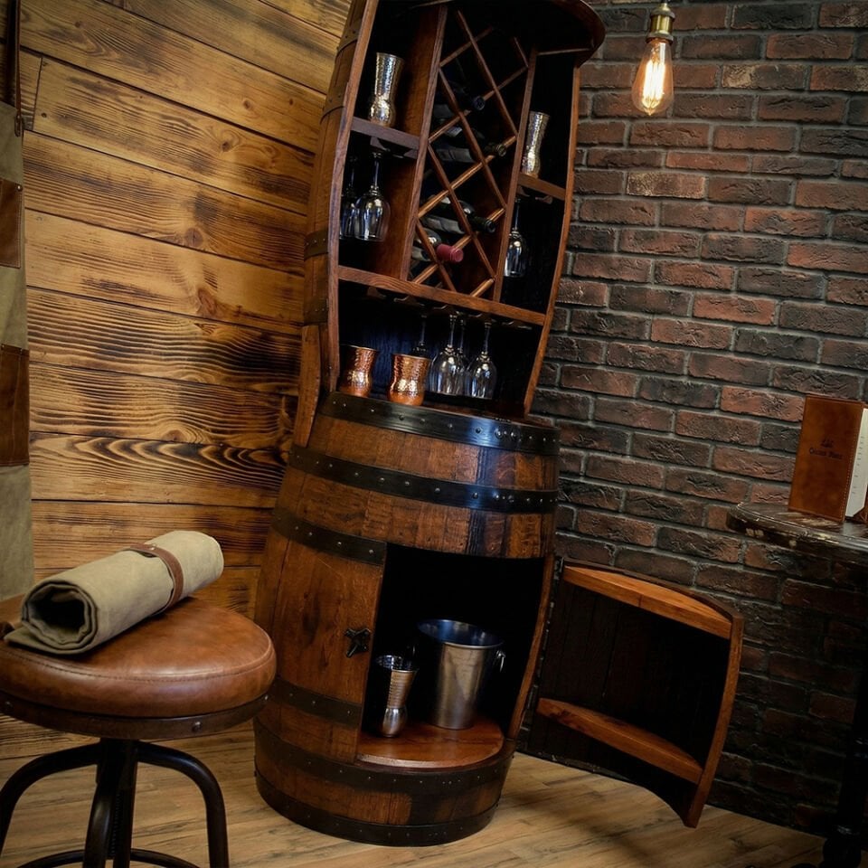 Dekoratif Florida Şaraplık Fıçı