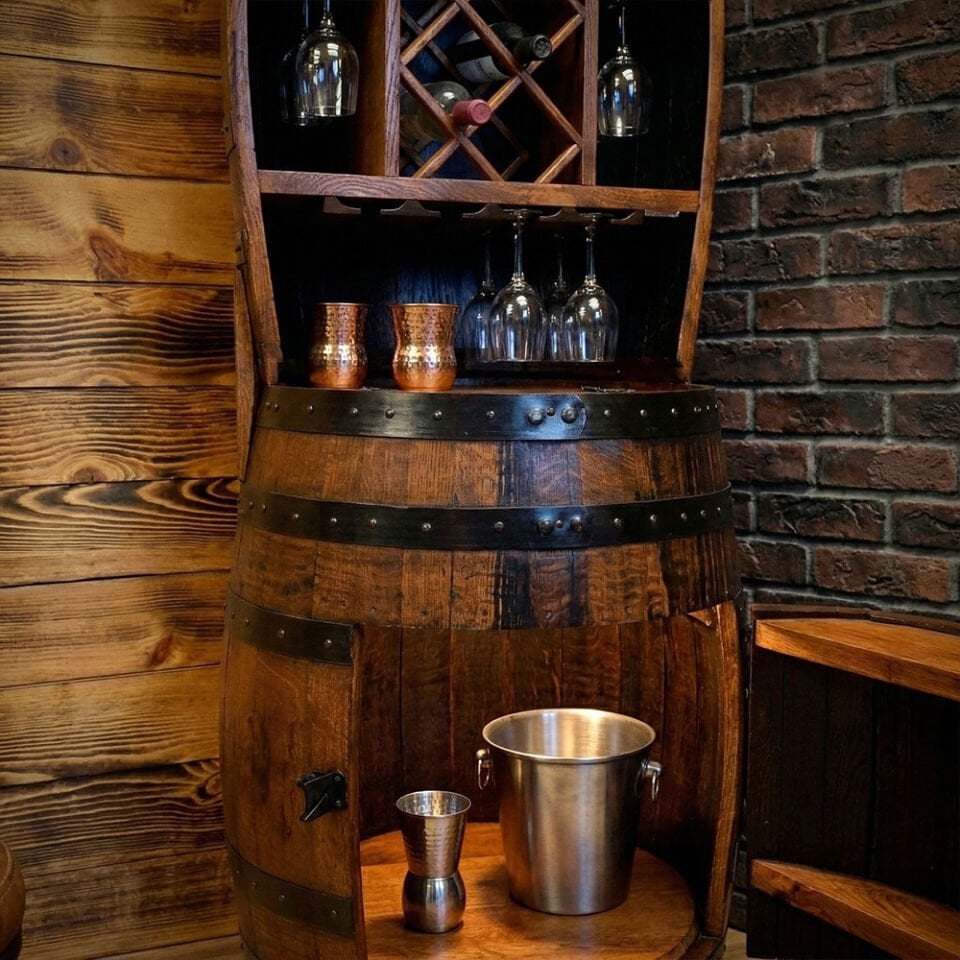 Dekoratif Florida Şaraplık Fıçı