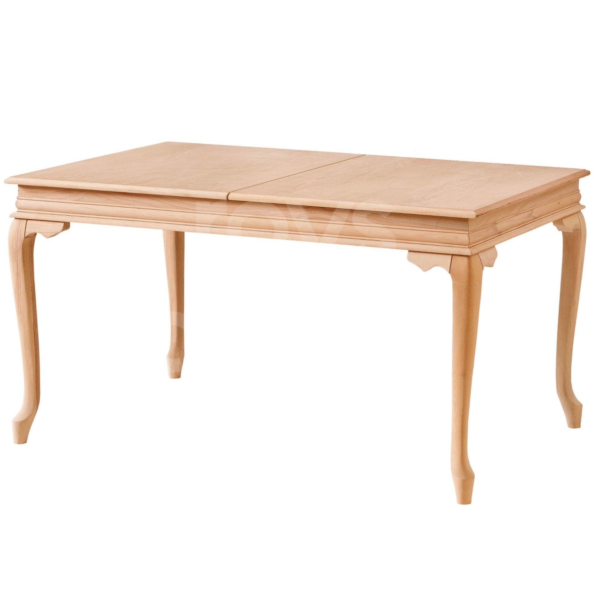 Roys Ahşap 5153 Masif Ham 140 Cm Lükens İlaveli Yemek Masası
