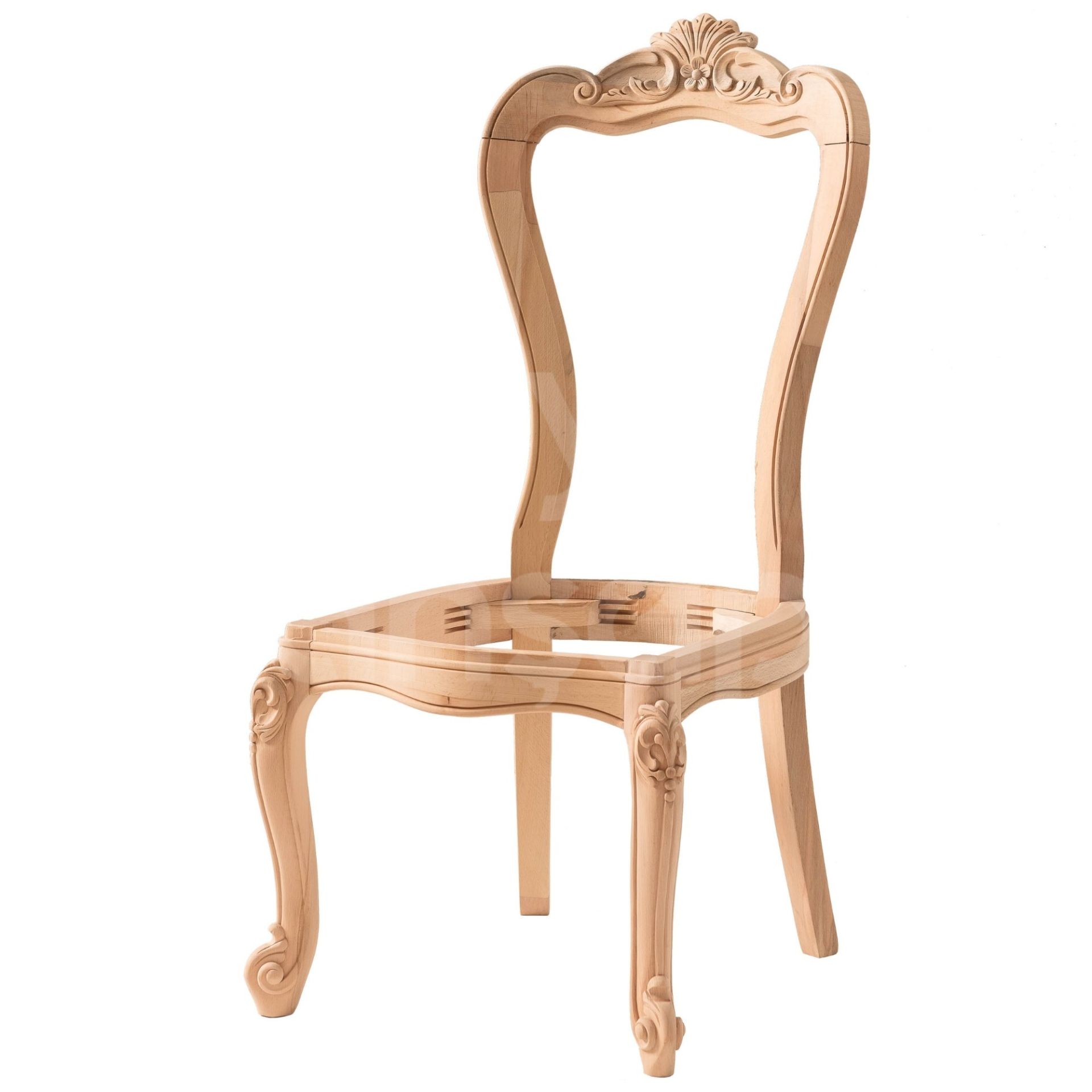 Roys Ahşap 5523 Masif Ham Osmanlı Sandalye