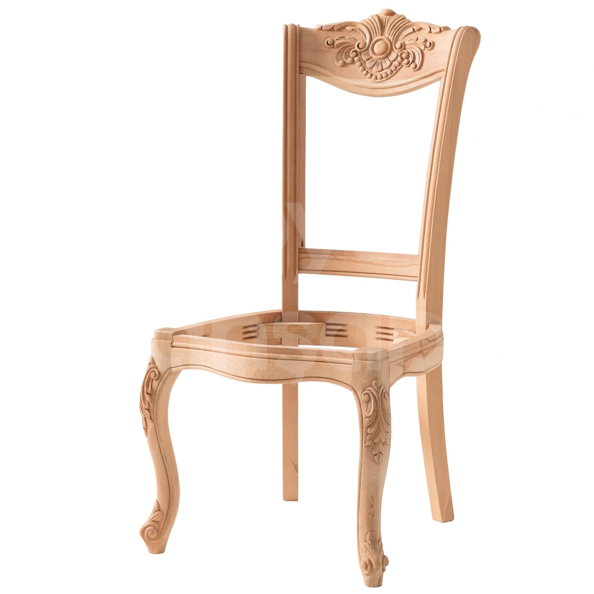 Roys Ahşap 5526 Masif Ham Saray Sandalye