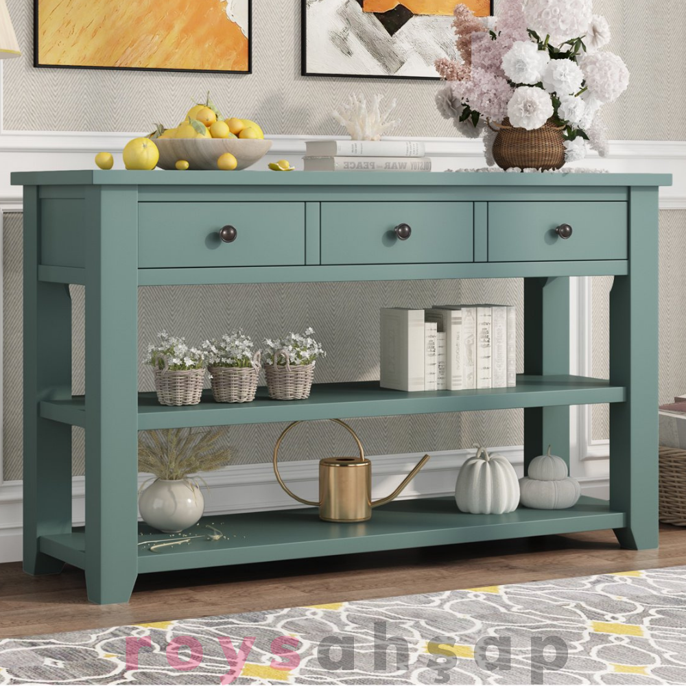 Roys Ahşap 120cm 3 veya 2 çekmeceli koyu krem üstü meşe (sinem hanım )