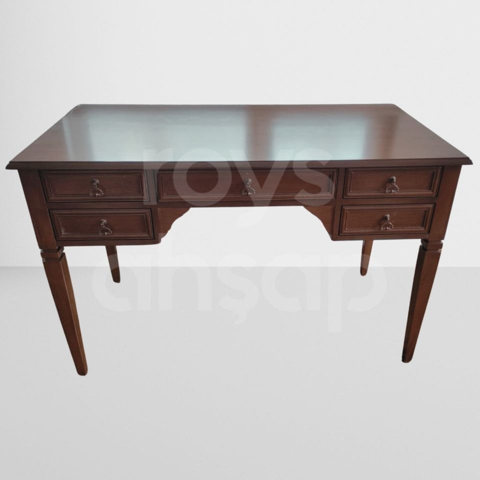 Roys Ahşap 130 Cm Koyu Ceviz Oxford Ofis Çalışma Masası