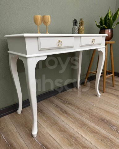 Roys Ahşap 100 Cm Çekmeceli Beyaz Lake Dresuar