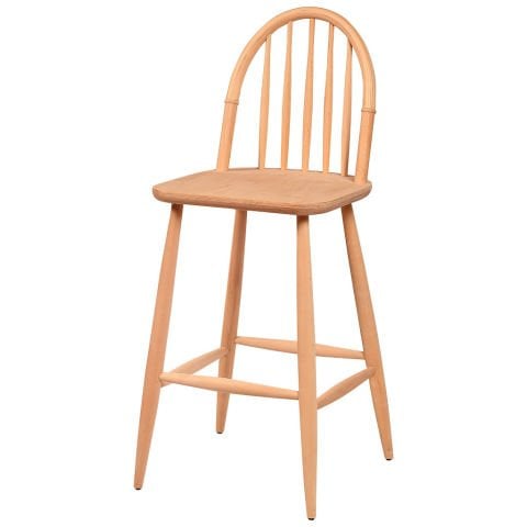 Roys Ahşap 5677 Masif Ham Ada Bar Sandalye