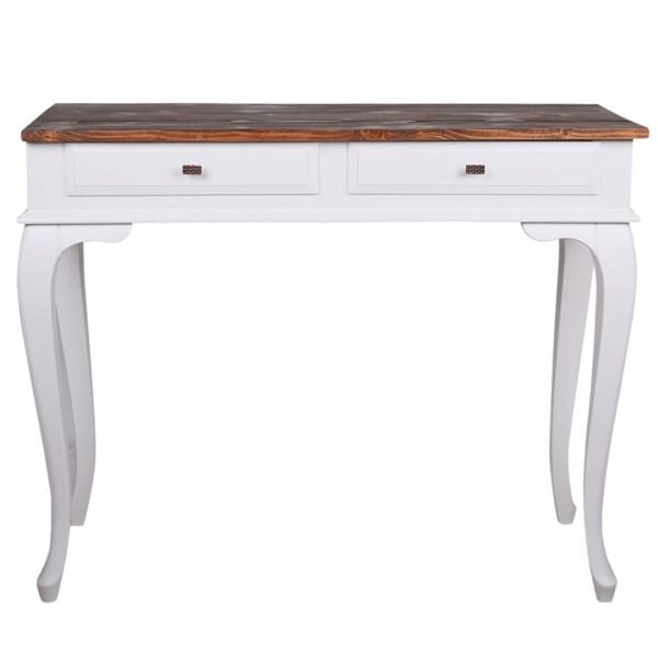 Roys Ahşap 100 Cm Çekmeceli Beyaz Ceviz Dresuar