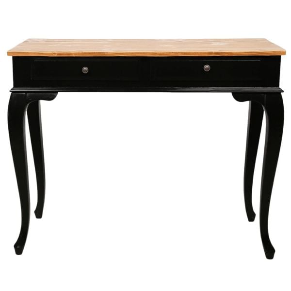 Roys Ahşap 100 Cm Çekmeceli Siyah Naturel Dresuar