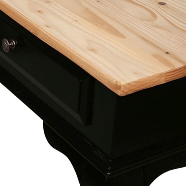 Roys Ahşap 100 Cm Çekmeceli Siyah Naturel Dresuar