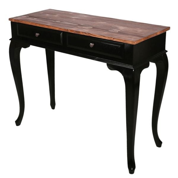 Roys Ahşap 100 Cm Çekmeceli Siyah Koyu Ceviz Dresuar