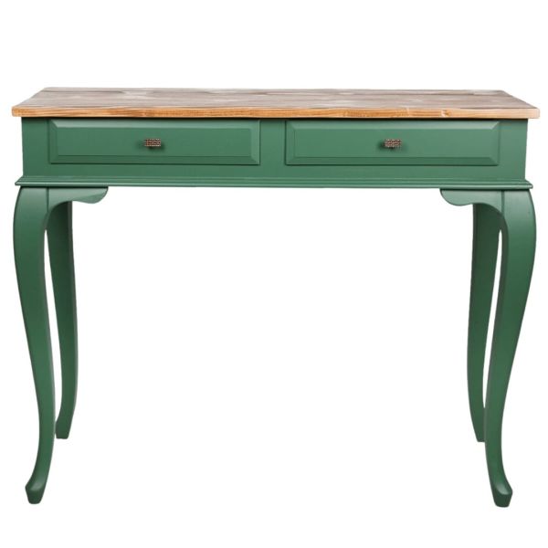 Roys Ahşap 100 Cm Çekmeceli Yeşil Naturel Dresuar