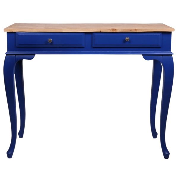 Roys Ahşap 100 Cm Çekmeceli Lacivert Naturel Dresuar