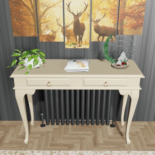 Roys Ahşap 130 Cm Krem Çekmeceli Petek Üstü Yüksek Dresuar