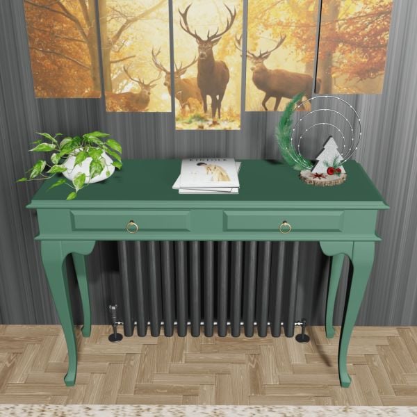 Roys Ahşap 130 Cm Yeşil Çekmeceli Petek Üstü Yüksek Dresuar