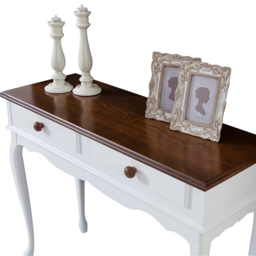 Roys Ahşap 100 Cm Beyaz Üstü Ceviz Çift Çekmeceli Dresuar