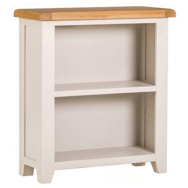 Roys Ahşap 80 Cm Fildişi Üstü Ceviz Alçak Kitaplık