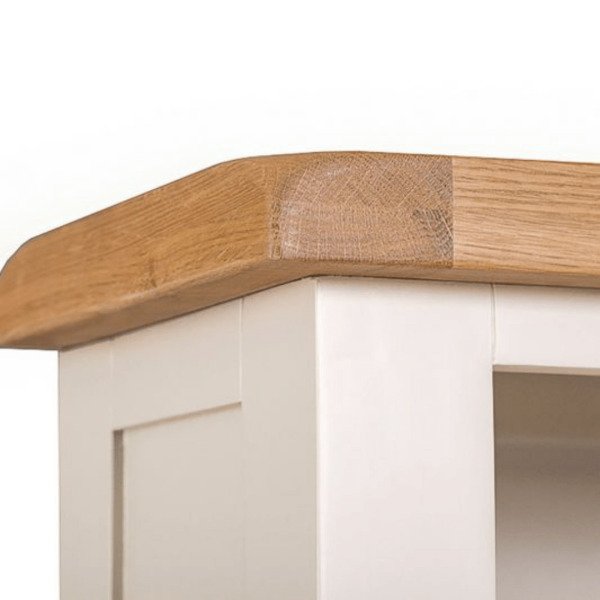 Roys Ahşap 80 Cm Fildişi Üstü Ceviz Alçak Kitaplık