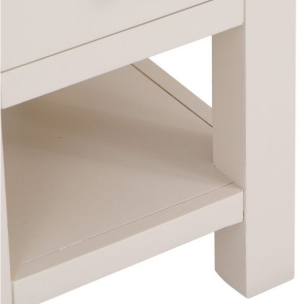 Roys Ahşap Fildişi Üstü Ceviz Komodin Telefonluk