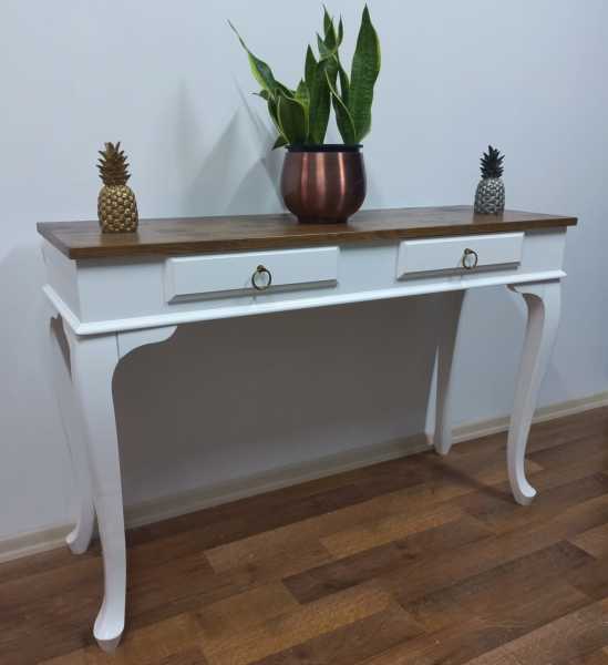 Roys Ahşap 120 Cm Çekmeceli Beyaz Ceviz Dresuar