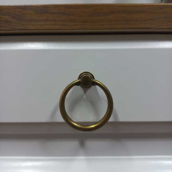 Roys Ahşap 120 Cm Çekmeceli Beyaz Ceviz Dresuar