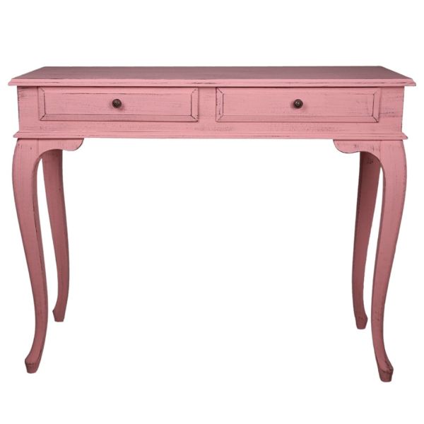 Roys Ahşap 120 Cm Çekmeceli Pembe Eskitme Dresuar