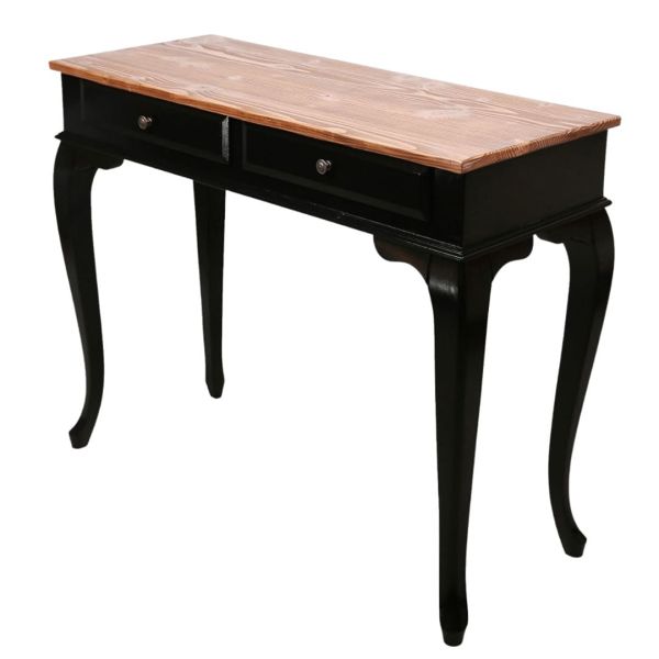 Roys Ahşap 120 Cm Çekmeceli Siyah Naturel Dresuar