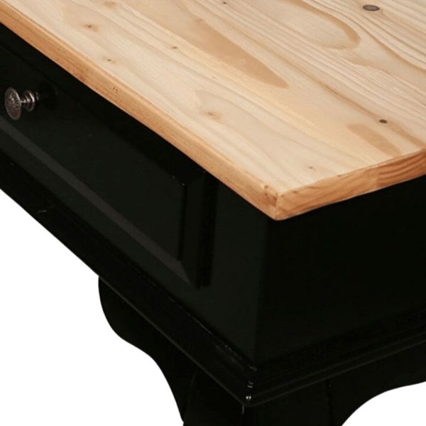 Roys Ahşap 120 Cm Çekmeceli Siyah Naturel Dresuar