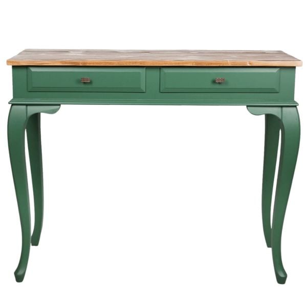 Roys Ahşap 120 Cm Çekmeceli Yeşil Naturel Dresuar