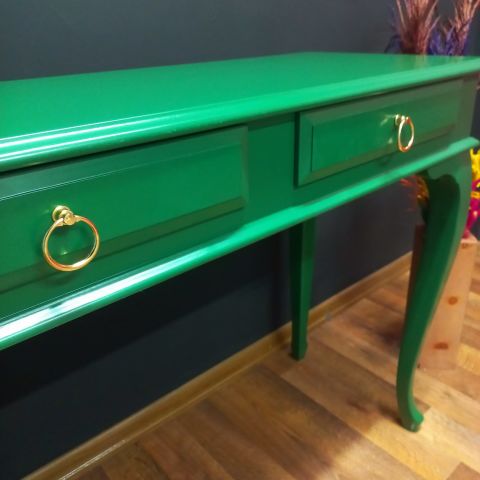 Roys Ahşap 100 Cm Koyu Yeşil Çekmeceli Dresuar