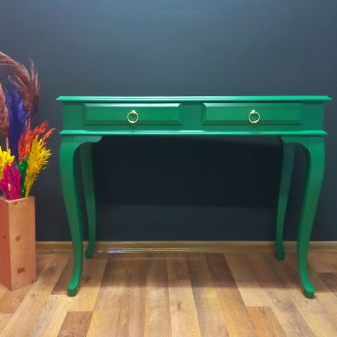 Roys Ahşap 100 Cm Koyu Yeşil Çekmeceli Dresuar