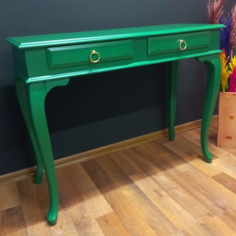 Roys Ahşap 100 Cm Koyu Yeşil Çekmeceli Dresuar